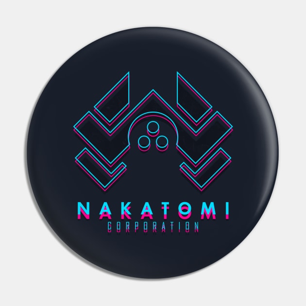 Nakatomi Corporation 80s Pin by BadBox