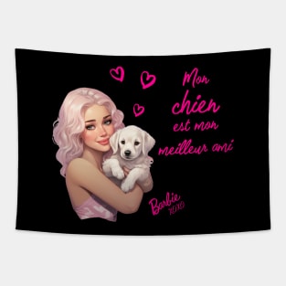 Mon chien est mon meilleur ami - Barbie Tapestry