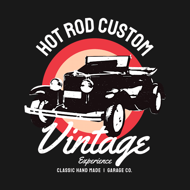 Hot Rod Vintage Classic Car by Foxxy Merch
