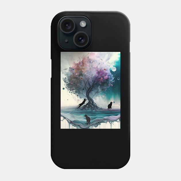 Moonlight Shenanigans Phone Case by 3 Blue Limes