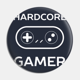 Hardcore Gamer T-Shirt Pin