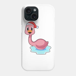 Flamingo Christmas Christmas hat Phone Case