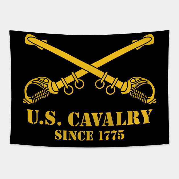 Mod.2 US Cavalry Army Branch Crossed Sabers Tapestry by parashop