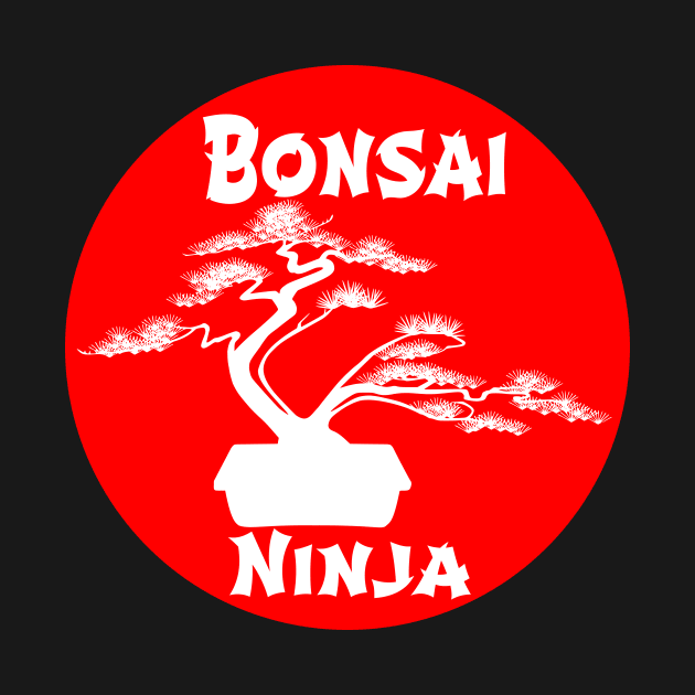 Lettering 'BONSAI NINJA' with bonsai tree by ThreeOClock