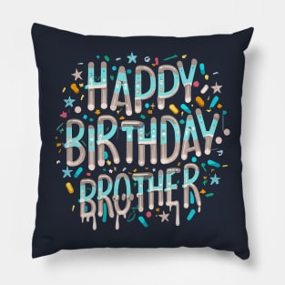 Happy Birthday Brother Pillow