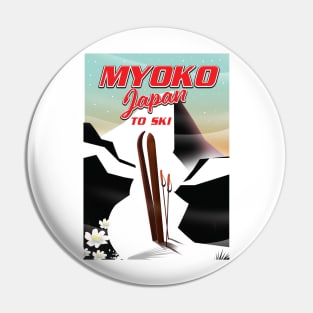 myoko japan ski poster Pin