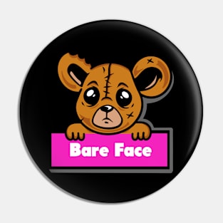 bear face Pin