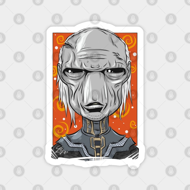 Pop Culture Caricature #2 - Ebony Maw Magnet by yazgar