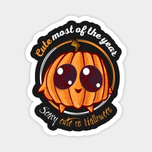 Scary cute pumpkin Magnet