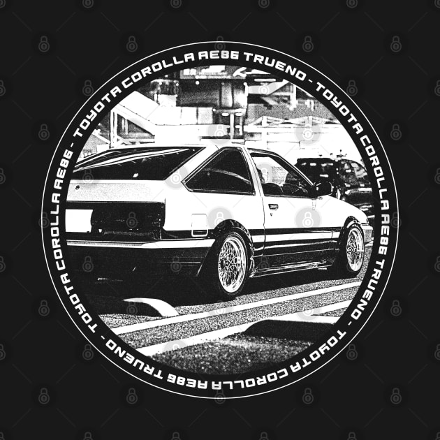 TOYOTA COROLLA AE86 TRUENO Black 'N White 4 (Black Version) by Cero