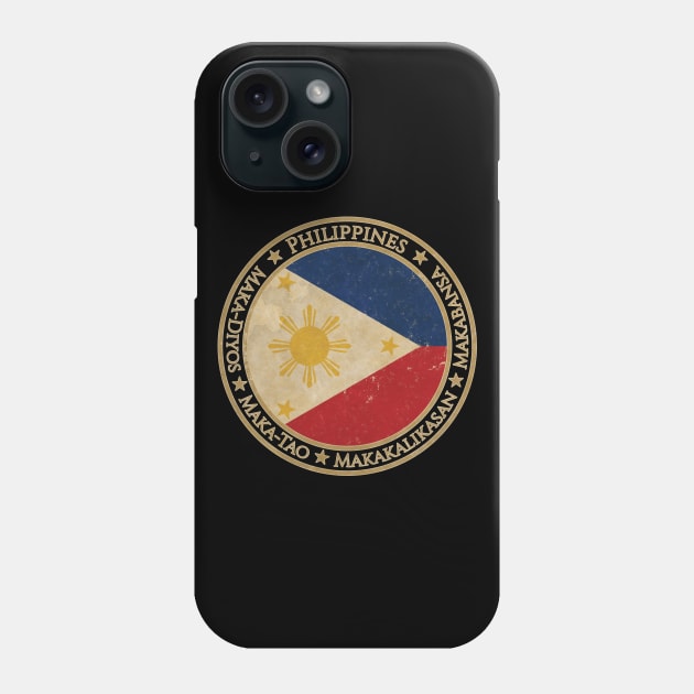 Vintage Republic of the Philippines Asia Asian Flag Phone Case by DragonXX