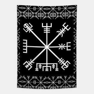 Viking Compass Vegvisir Tapestry