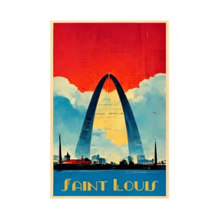 Saint Louis, Missouri Vintage Poster T-Shirt