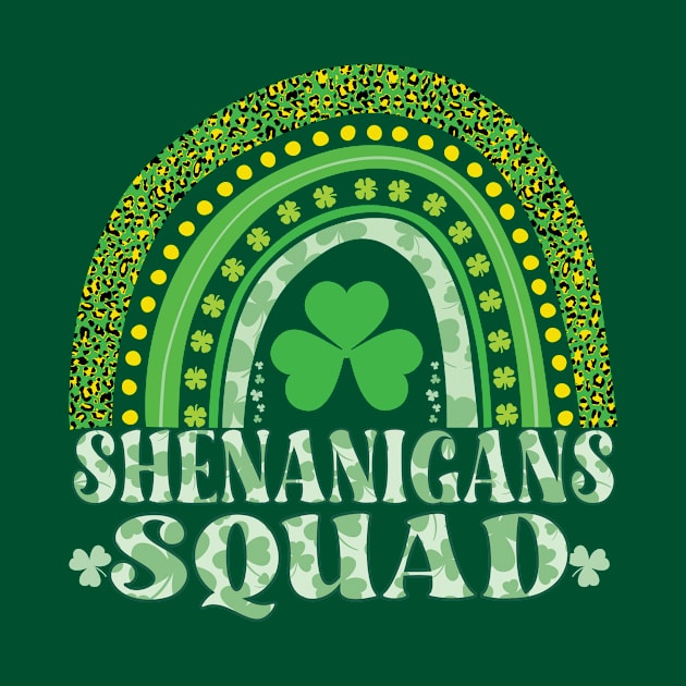 Shenanigans Squad - Retro Rainbow St Patricks Day by Gtrx20