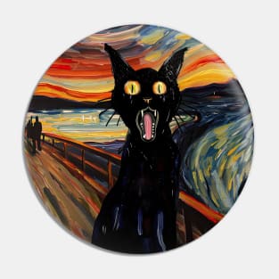 The Scream Cat Pin