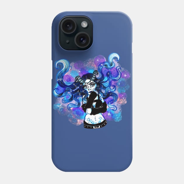 Galaxy Girl Phone Case by LittleGreenHat