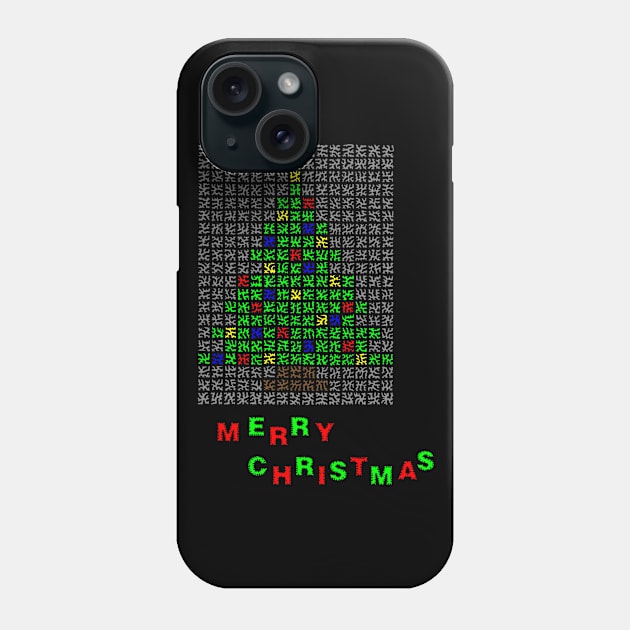 Merry Christmas Tree Phone Case by NightserFineArts