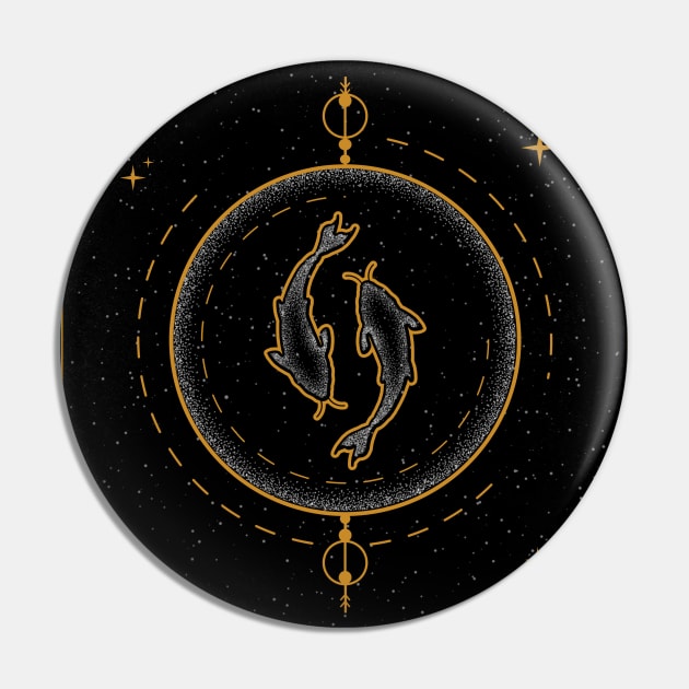 Pisces | Astrology Zodiac Sign Design Pin by The Witch's Life