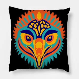 bird artistic face Pillow