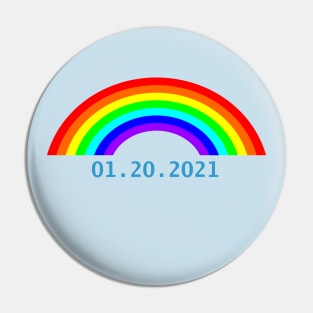 Biden Inauguration Date Rainbow Pin