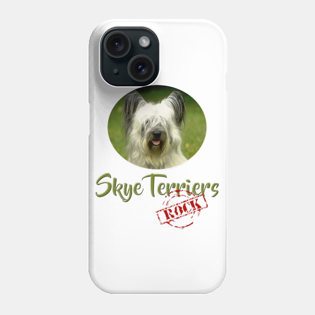 Skye Terriers Rock Phone Case by Naves