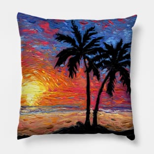 Paradise at Dusk Pillow