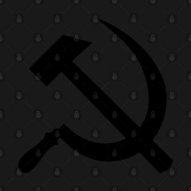 Hammer and Sickle Black by RevolutionToday