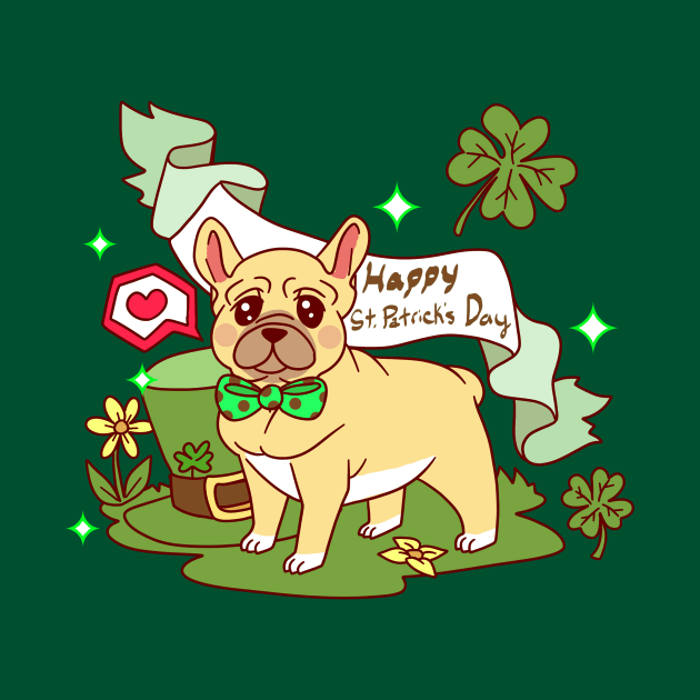 St. Patrick's Day French Bulldog by saradaboru