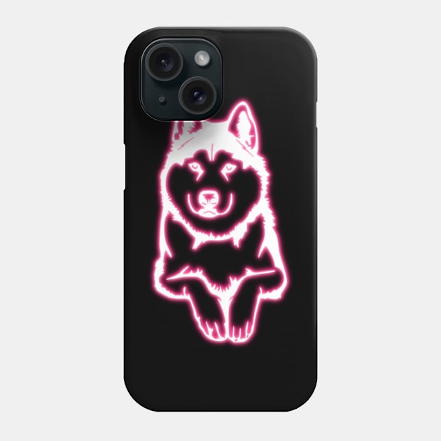 Neon Husky Phone Case by la chataigne qui vole ⭐⭐⭐⭐⭐