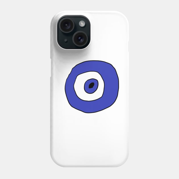 Traditional Nazar, Evil Eye, Amulet, Folkloric Beliefs, Blue Evil Eye Protection, Folkloric Designs Phone Case by Blue Heart Design