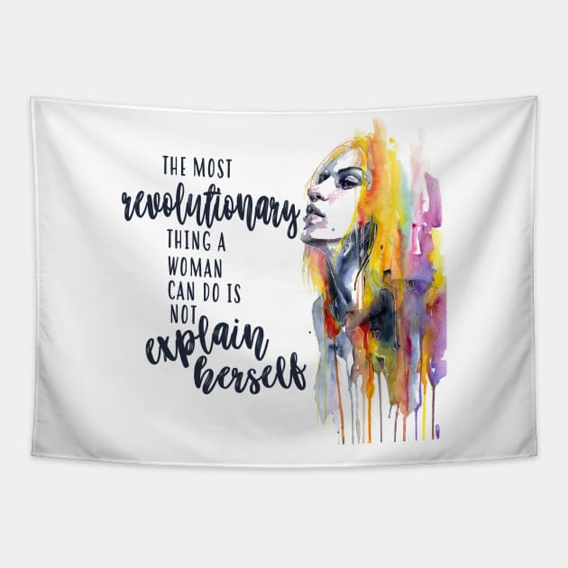 Revolutionary Woman - Glennon Doyle Tapestry by frickinferal