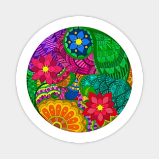 Floral Mandala Magnet