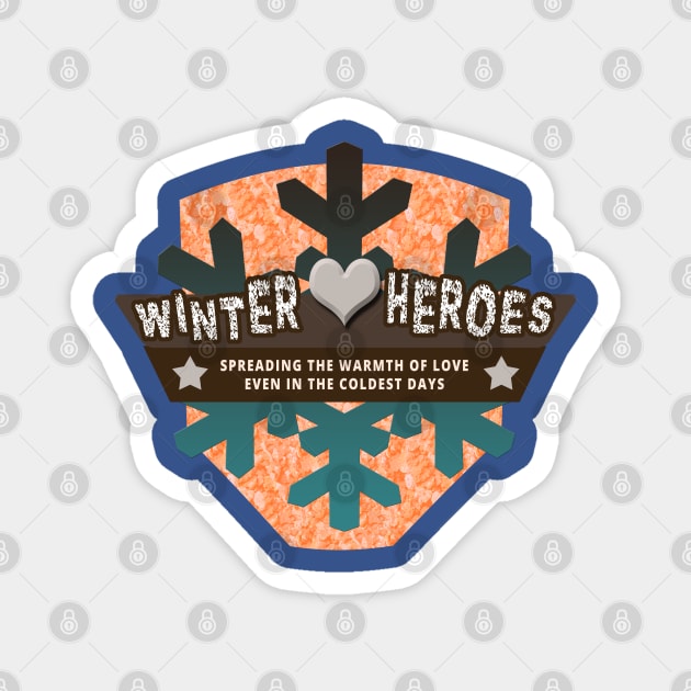 Winter Heroes Magnet by tatzkirosales-shirt-store