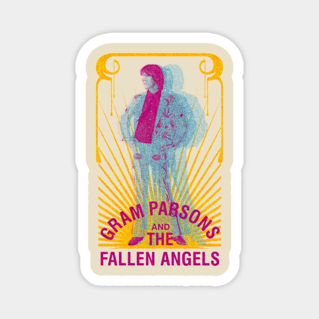 Gram Parsons and the Falen Angels Magnet by HAPPY TRIP PRESS