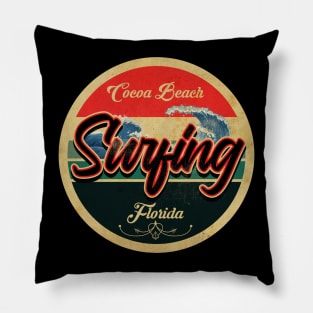 Cocoa Beach, Florida Surf Pillow