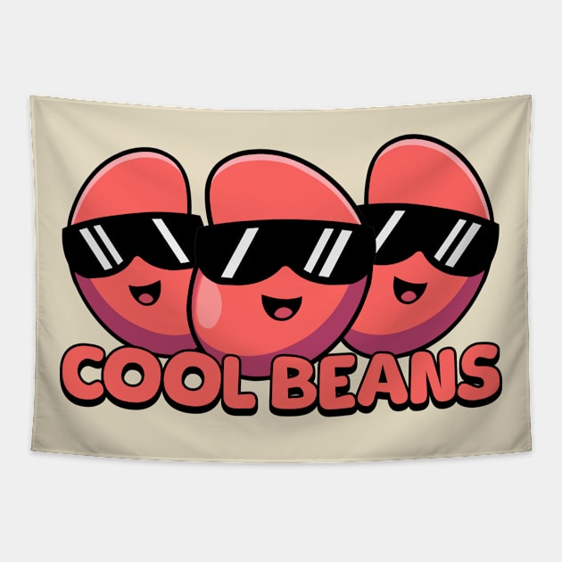 Cool Beans! Cute Kidney Bean Cartoon! Tapestry by Cute And Punny