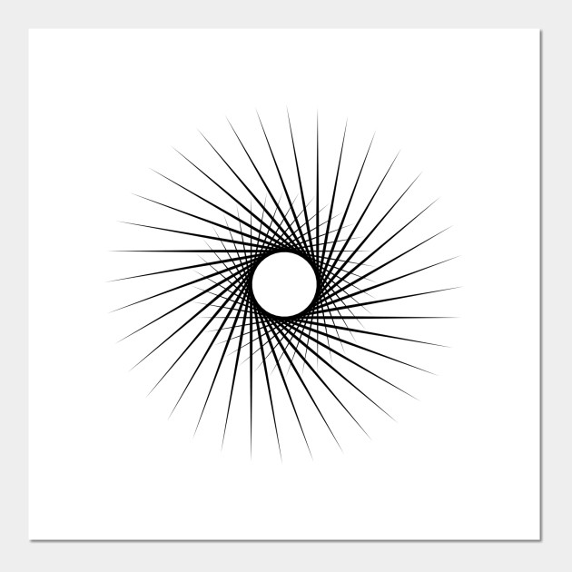 Circular Geometric Art Picture Poster Mathematics Geometry Framed Print