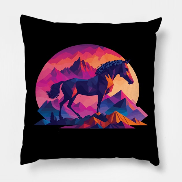 vector style horse Pillow by Artvibe1o1