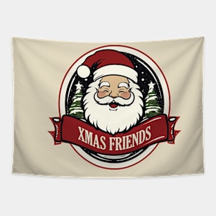 Merry Christmas Santa Claus XMAS Vintage 6 Tapestry