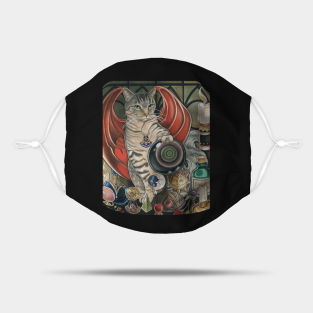 Fantasy Mask - The Witch's Cat by CreatorNatTees