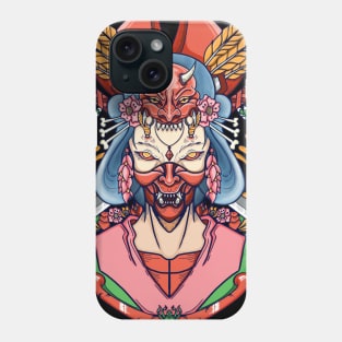 Hannya mask demon Phone Case