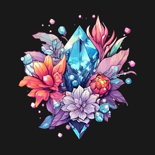 Magic Crystals Flowers T-Shirt