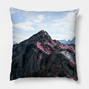 Panorama Swiss Alps Pillow