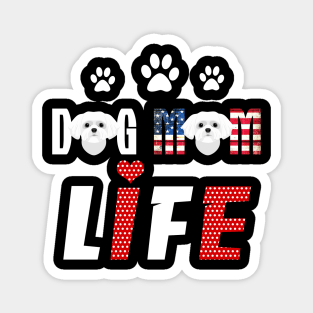 Westie Mom Life Patriotic America 4Th Of July Magnet