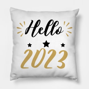 hello 2023 Pillow