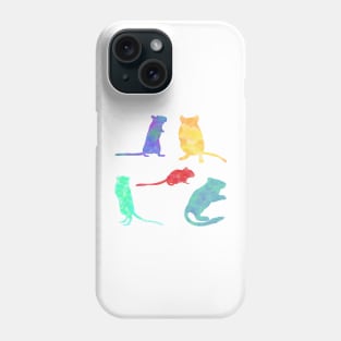 watercolour gerbil Phone Case