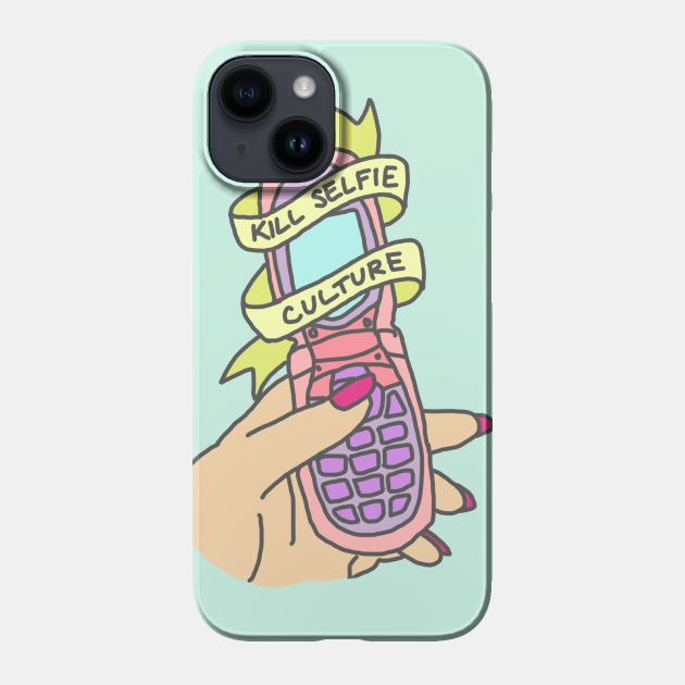 Kill Selfie Culture Phone Emoji Tumblr 90s grunge Hipster Pastel Print