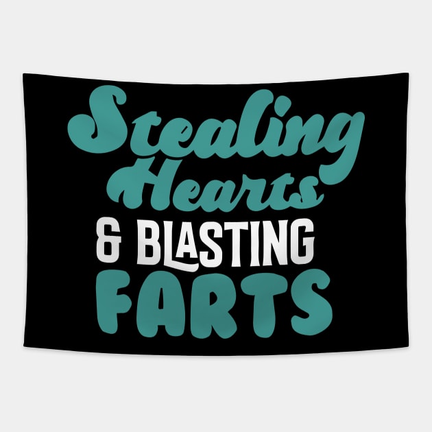 Stealing Hearts & Blasting Farts Tapestry by pako-valor
