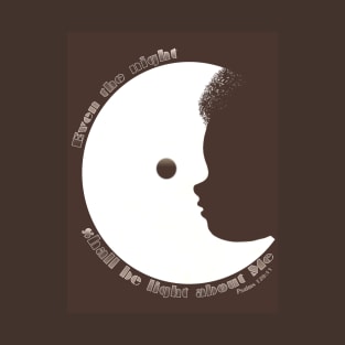 Optical Illusion Moon & Child's Face T-Shirt