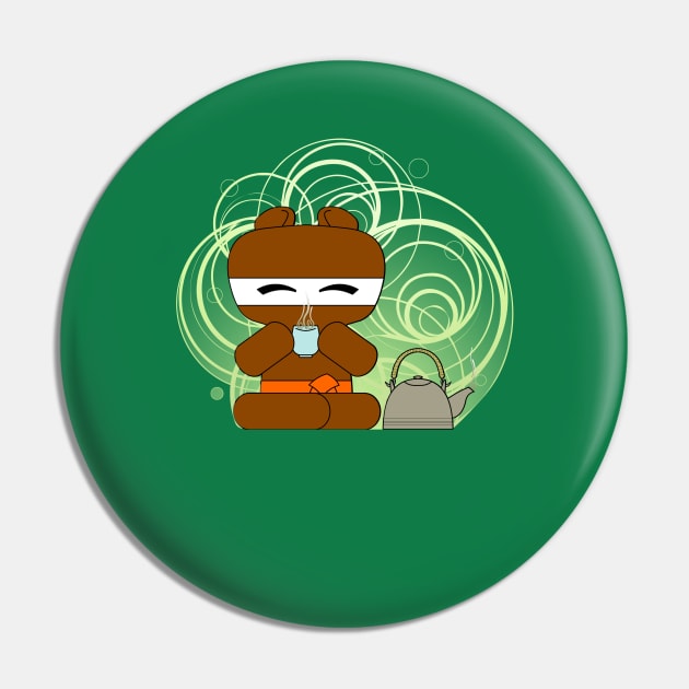 Bear-Ninja Tea Time Pin by shiro